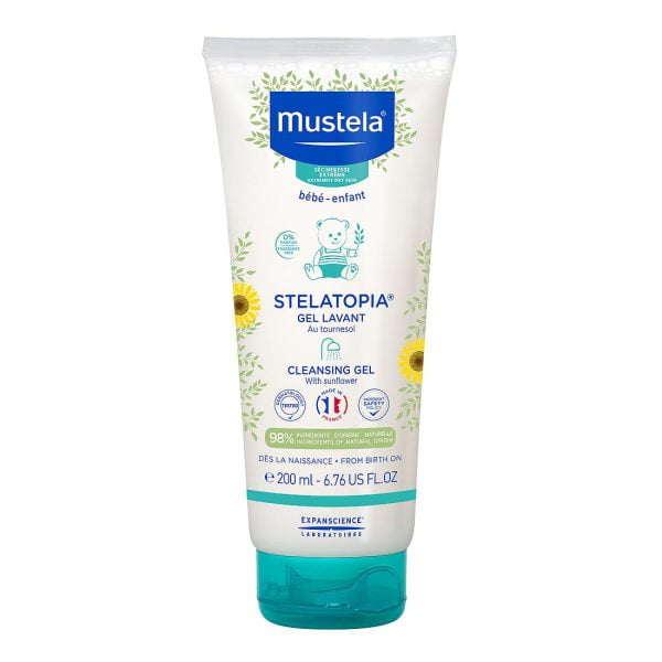 Mustela stelatopia gel za tuširanje 200ml