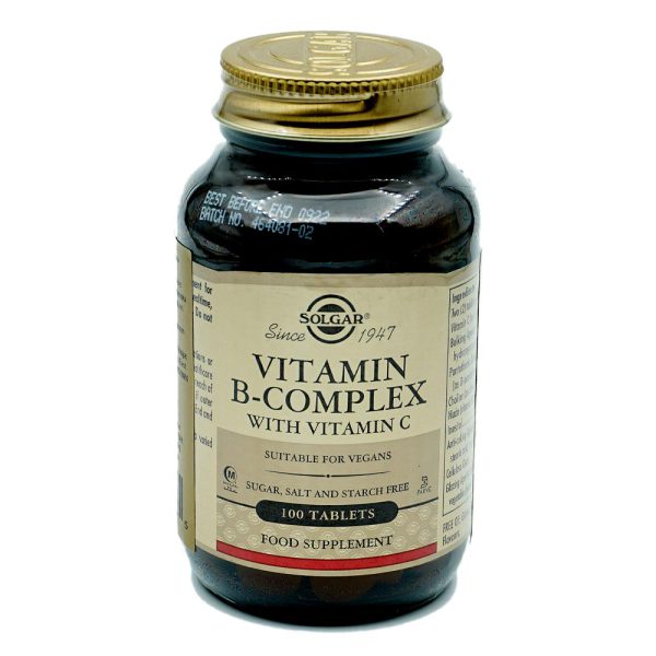 Solgar vitamin b-complex + vitamin c tbl a100