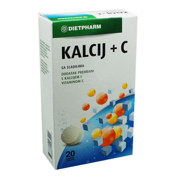 Dietpharm kalcij + c eff a20