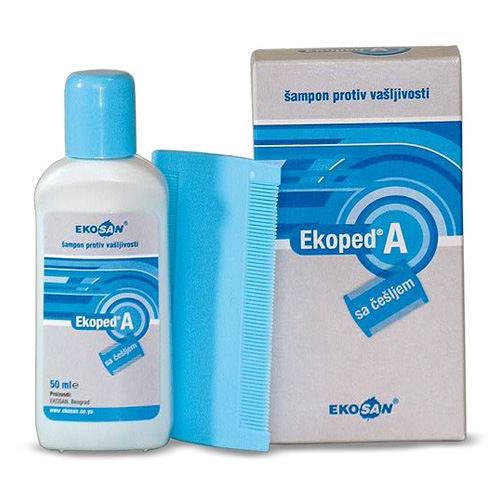 Ekoped-a šampon protiv ušiju 1% + češalj 50ml