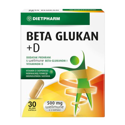 Dietpharm beta glucan + vitamin d caps a30