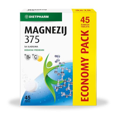 Dietpharm magnezij 375 šum. tablete a45