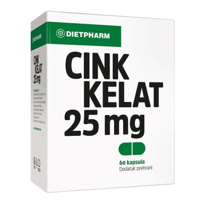Dietpharm cink kelat 25mg caps a60