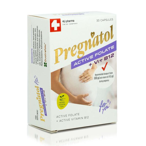 Pregnatol active folate + vitamin b12 a30 caps