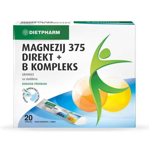 Dietpharm magnezij 375 + b kompleks direkt a28