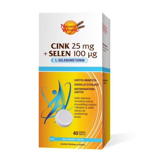 N.w. cink 25mg + selen 100mcg eff a40