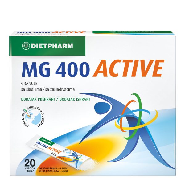 Dietpharm magnezij 400 active direkt a20