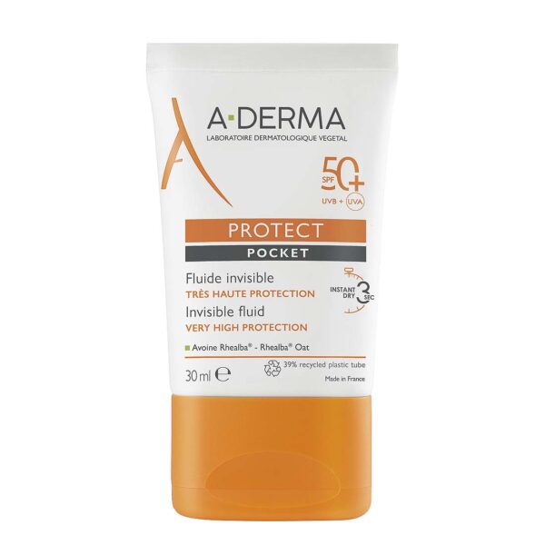 Aderma protect pocket nevidljivi fluid spf 50+ 30ml