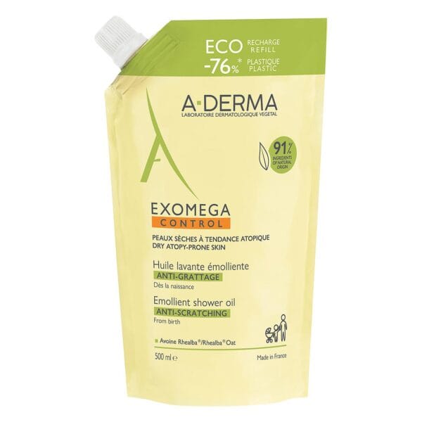 Aderma exomega ulje za tuširanje refil pakiranje 500ml