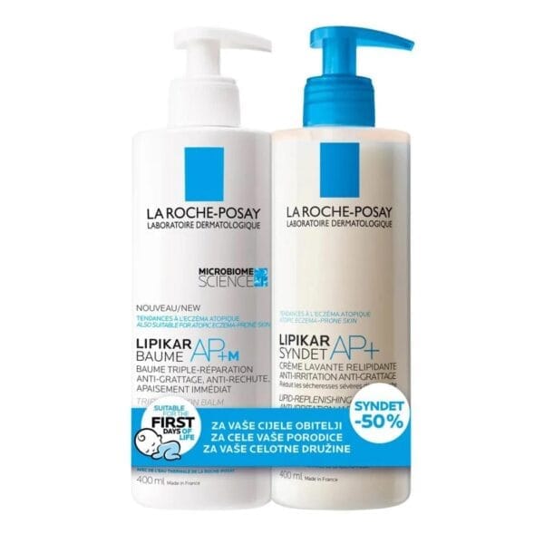 Lrp paket lipikar balzam ap+m 400ml + syndet 400ml (-50%)