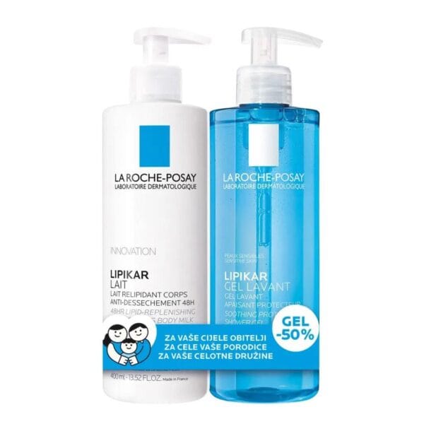 Lrp paket lipikar lait mlijeko 400ml + gel lavant 400ml(-50%)